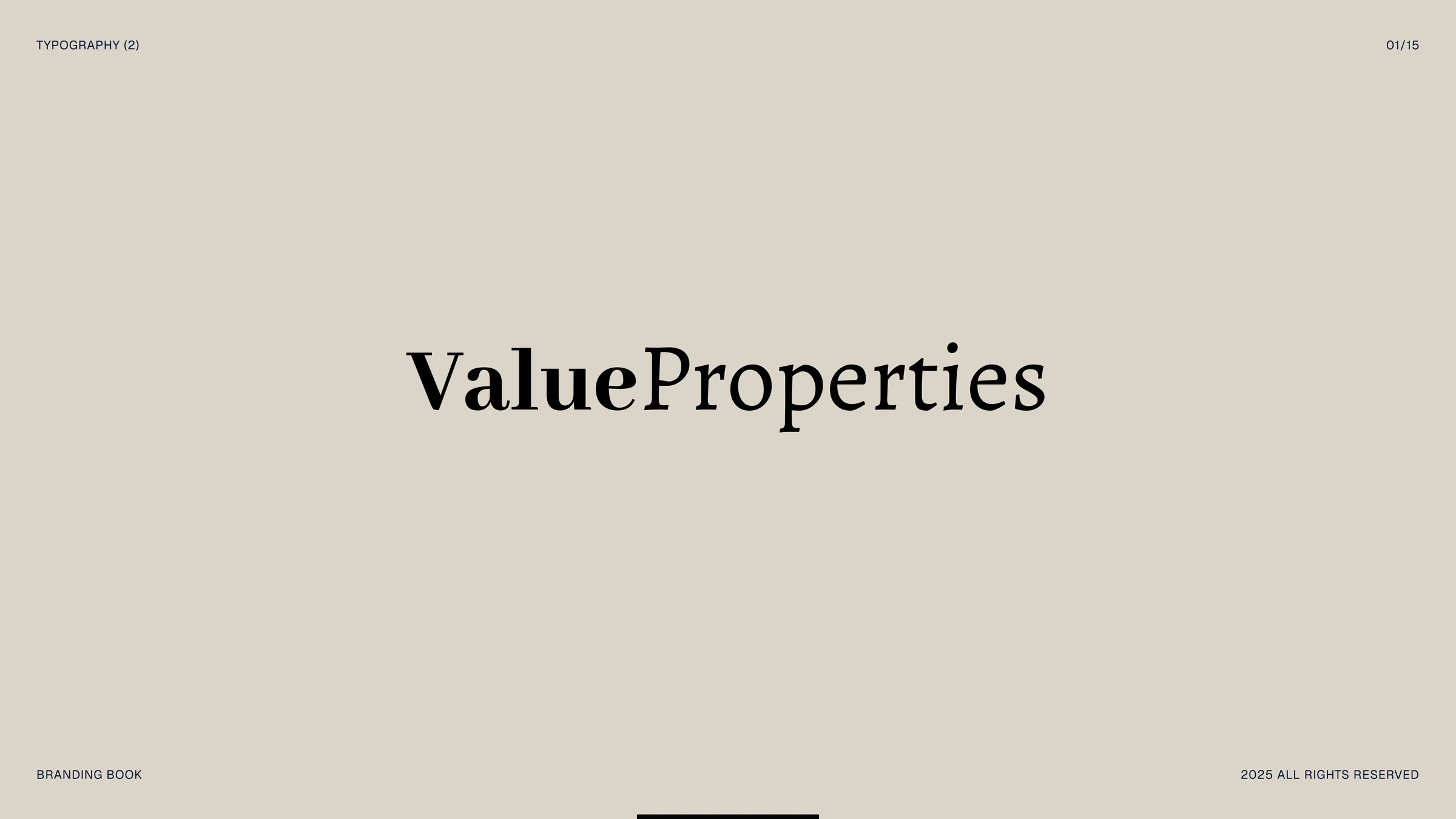 Value Properties brand identity
